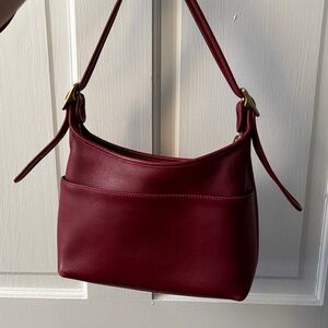 Elegant Burgundy COACH Shoulder Bag
